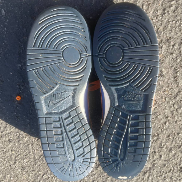 *RARE* BANNED LAME Nike iD Dunk Low 2008 316143-991 Navy Orange - Picture 4 of 5